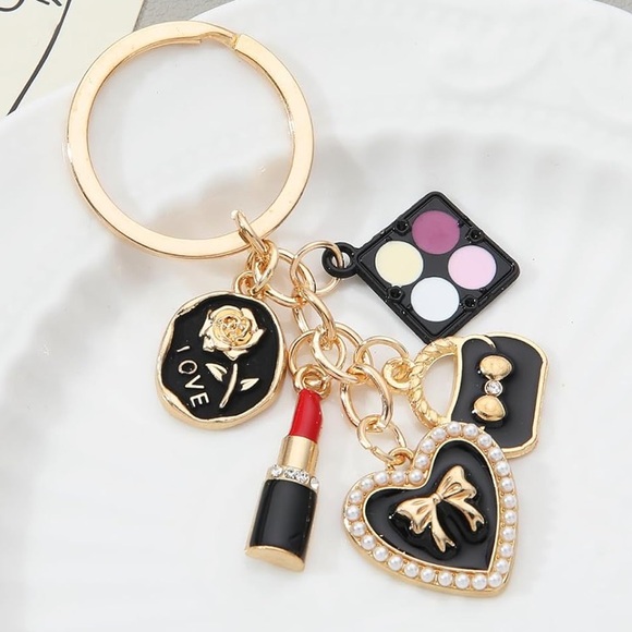 Gold and Black Charm Keychain - Picture 9 of 9